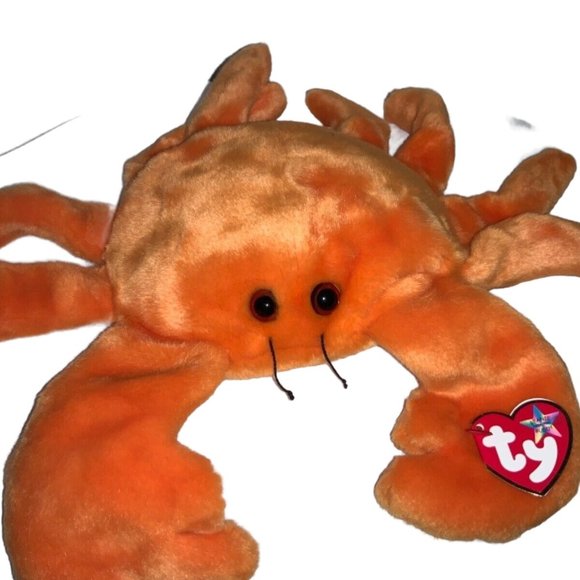 Ty Beanie 14" BUDDY "DIGGER" Orange Crab 5" Arms 4" Legs Stuffed Toy - Picture 1 of 12